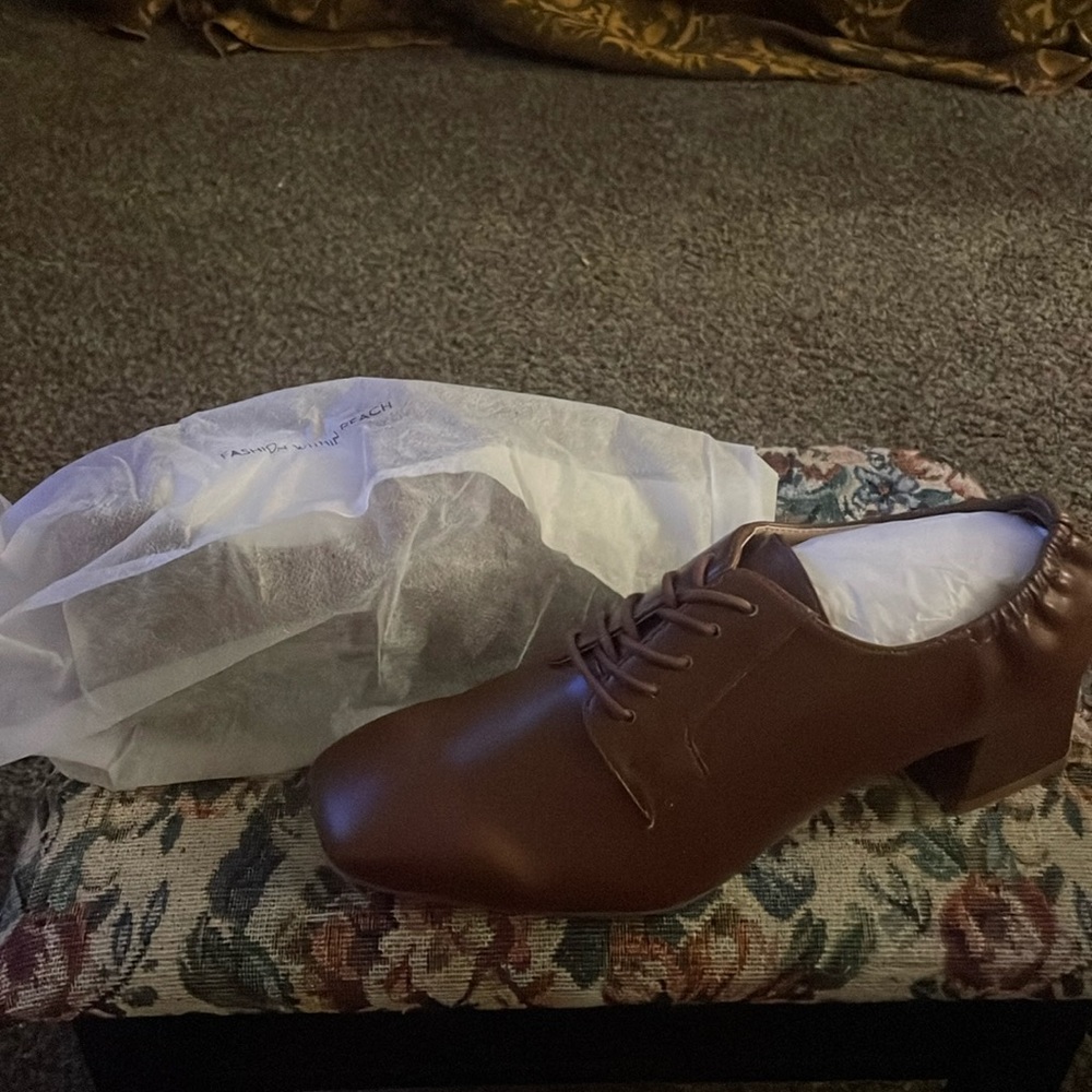 Dream pairs brown loafer heels 8